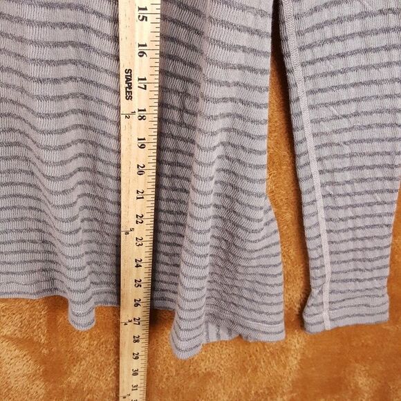 THREE DOTS Sweater Womens XS Tan Cardigan Open Knit Draped Lightweight Stretch - Picture 6 of 7